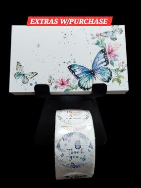 550ct. 50ct. Butterfly Thank You Cards 500ct. Stickers/ 3 Random Polymailers